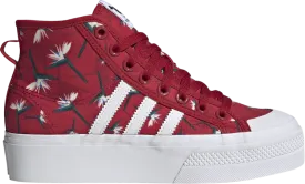 Adidas Thebe Magugu x Wmns Nizza Platform Mid 'Birds of Paradise' Sneakers, Red