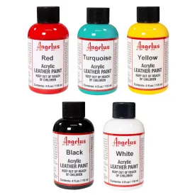 ANGELUS Leather Paint 4oz - (5 Colours)