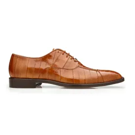 Belvedere Mare in Camel Genuine Ostrich & Eel Oxfords