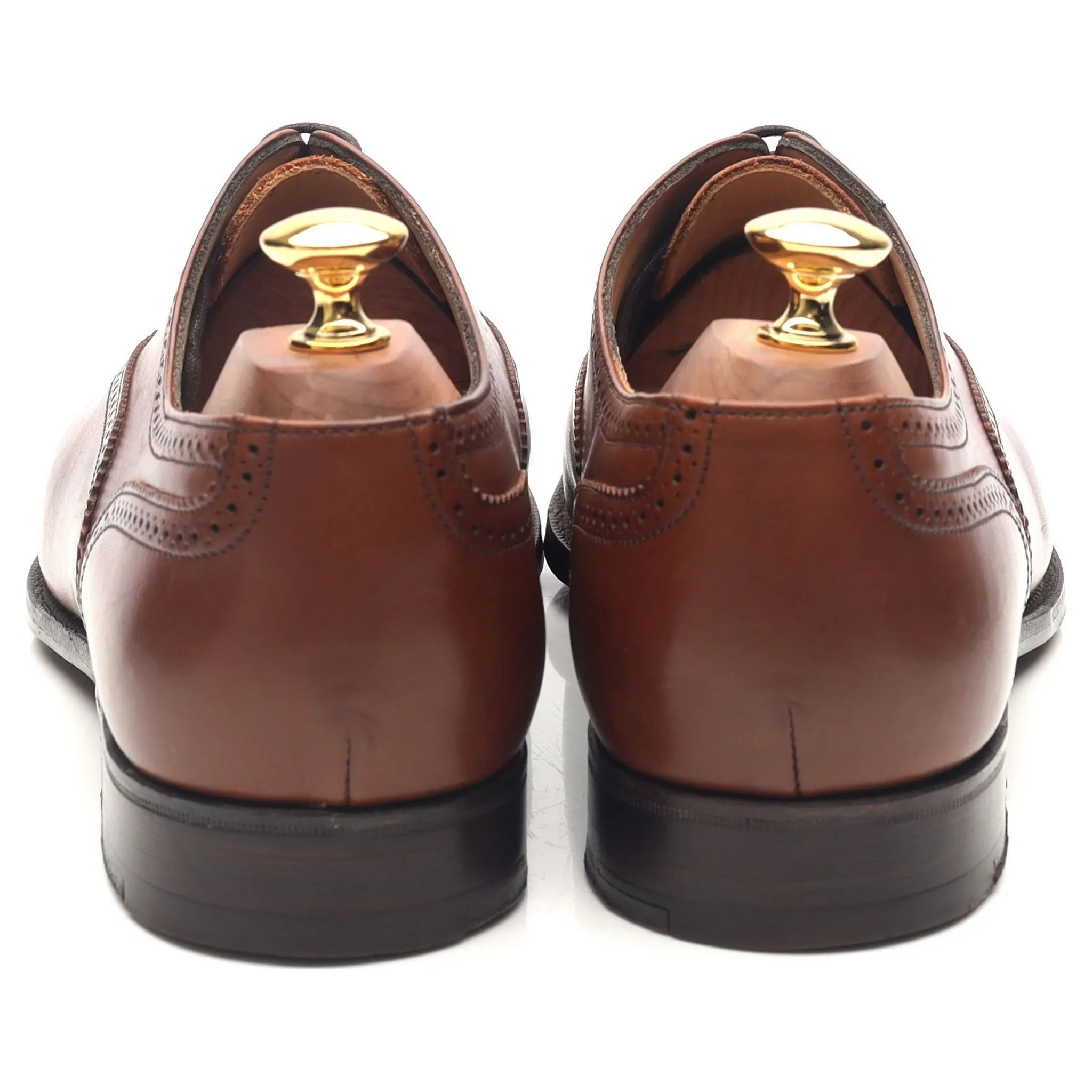 'Chatham 2' Brown Leather Oxford Semi Brogues UK 9 EE