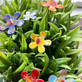 Copper Enamel Flowers Assorted