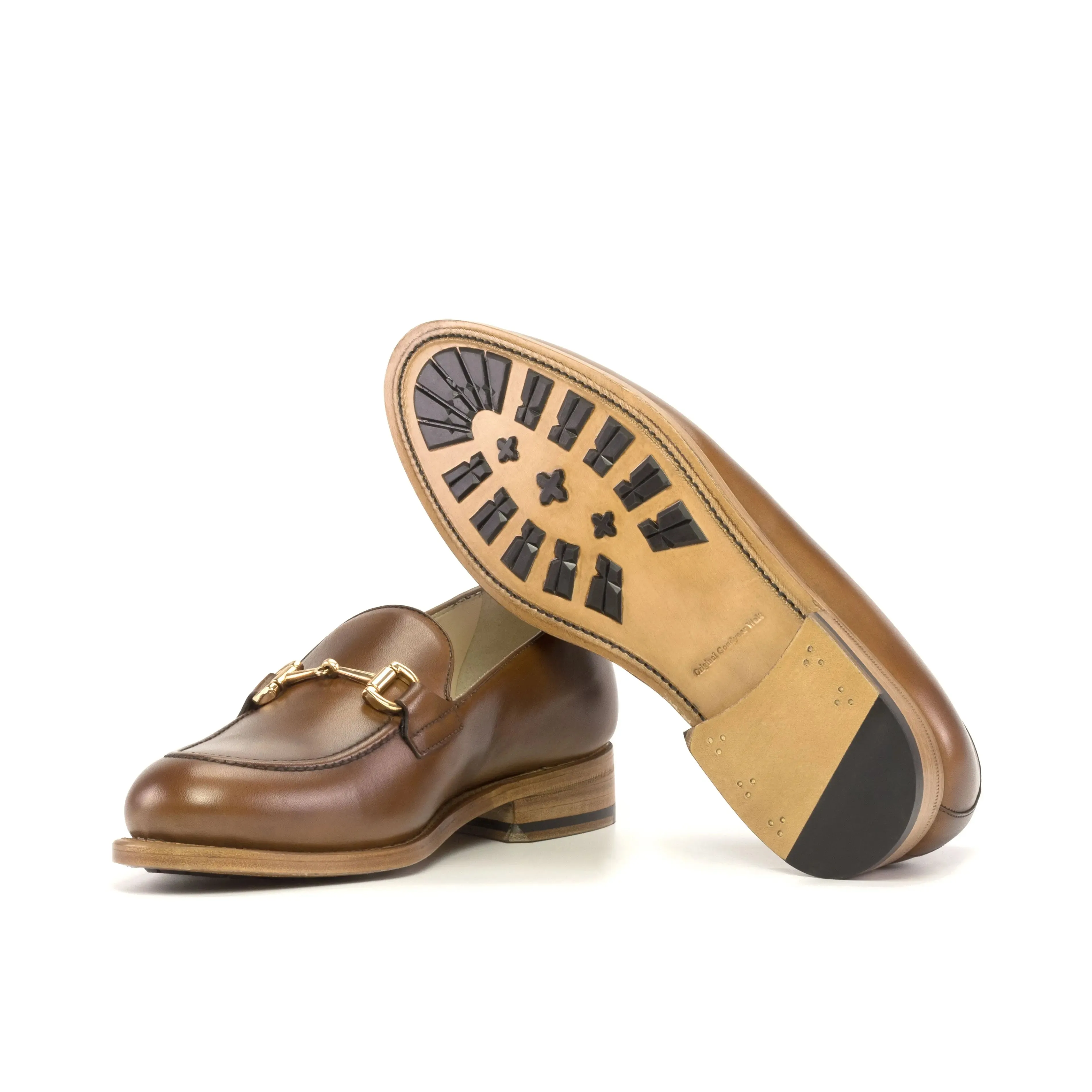 DapperFam Luciano in Med Brown Men's Italian Leather Loafer