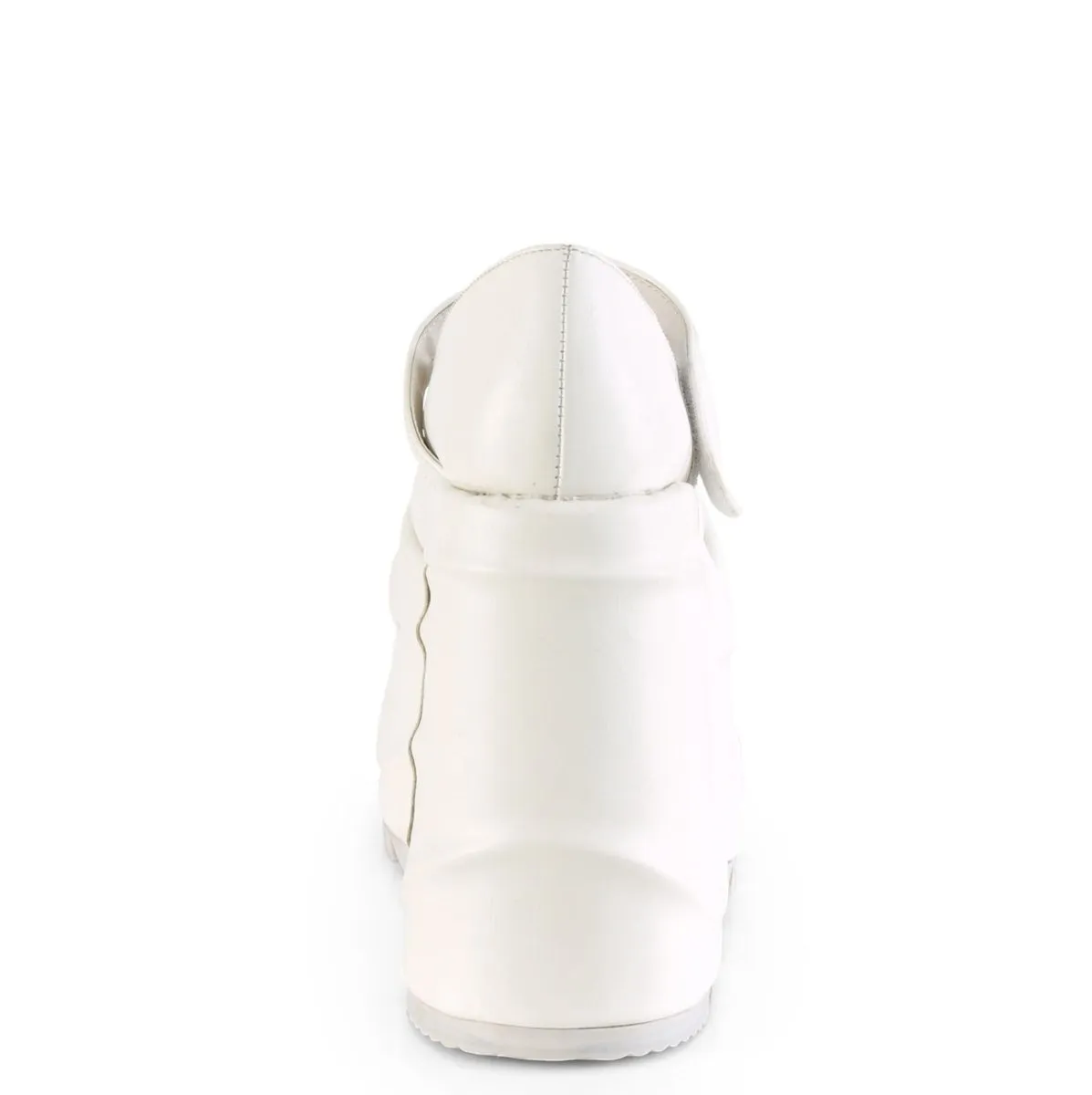 Demonia WAVE-32 | White Vegan Leather Mary Janes