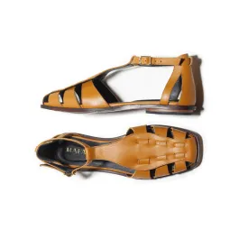 Ida Saffron Yellow Fisherman Sandals