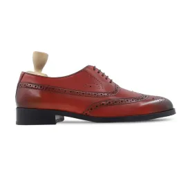 Kiyoshi - Men's Oxblood Calf Leather Oxford Shoe