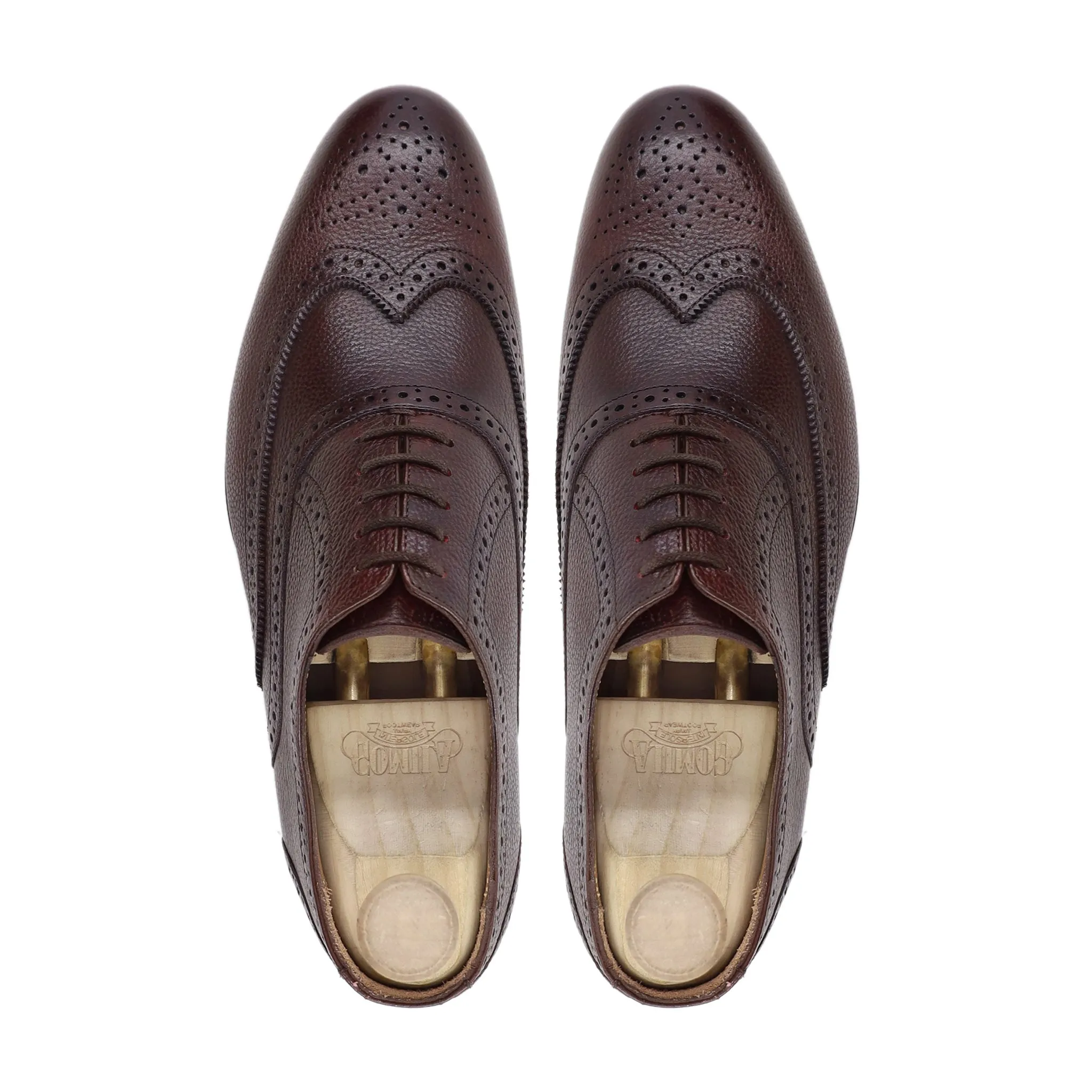 Koji - Men's Oxblood Pebble Grain Leather Oxford Shoe