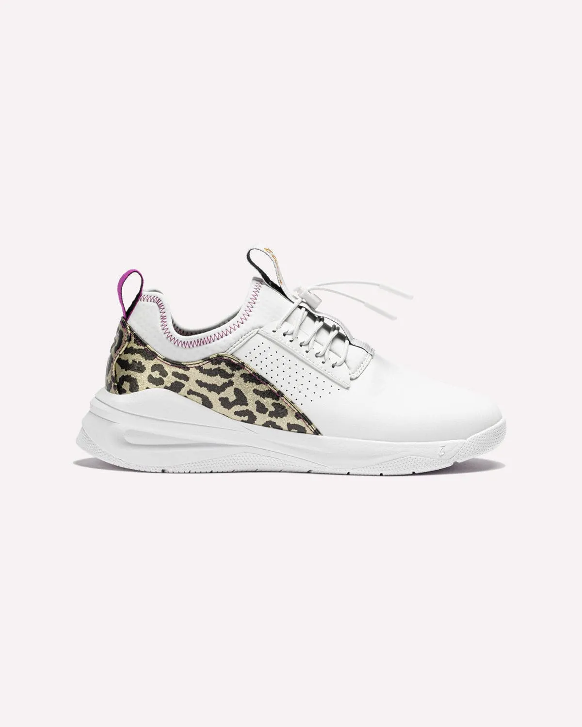 Men's Classic - White / Gold Leopard