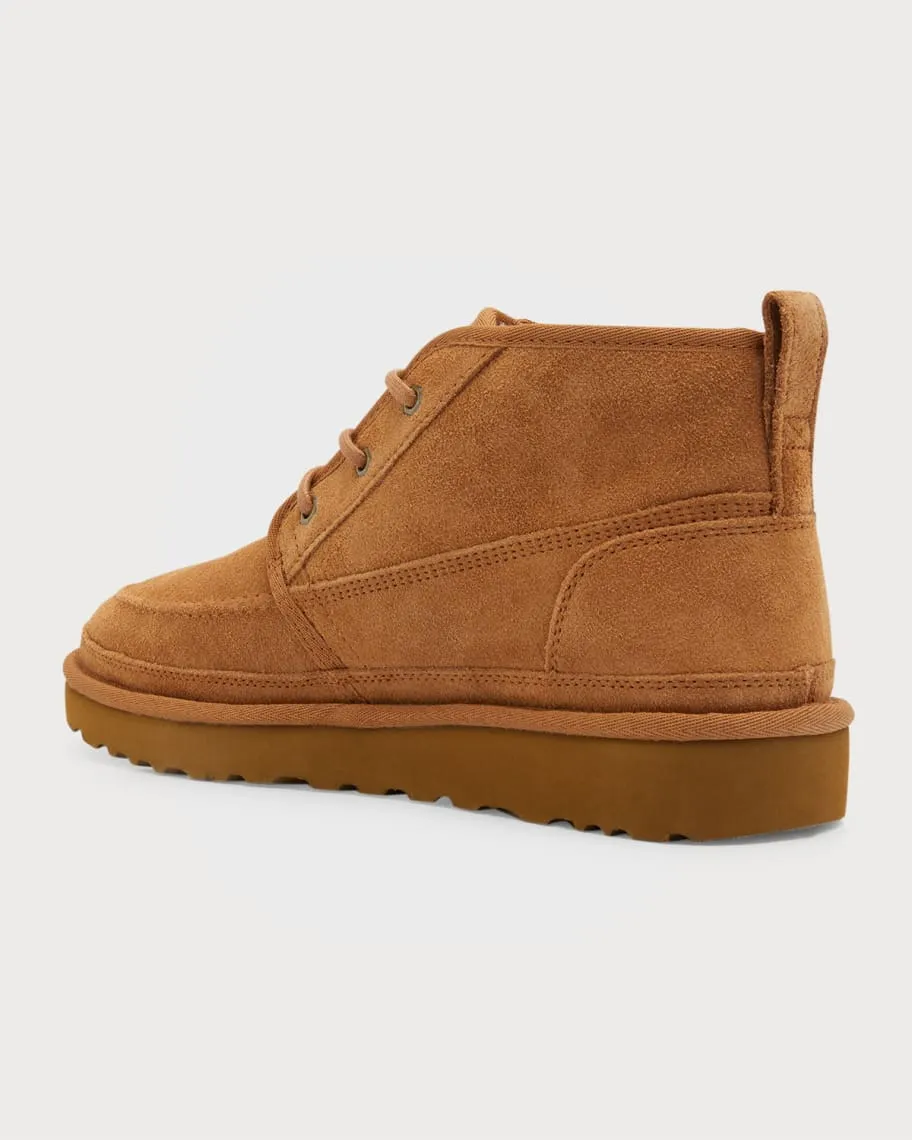 Neumel Moc UGG Men's Suede Sheepskin Lined Chukka Boots