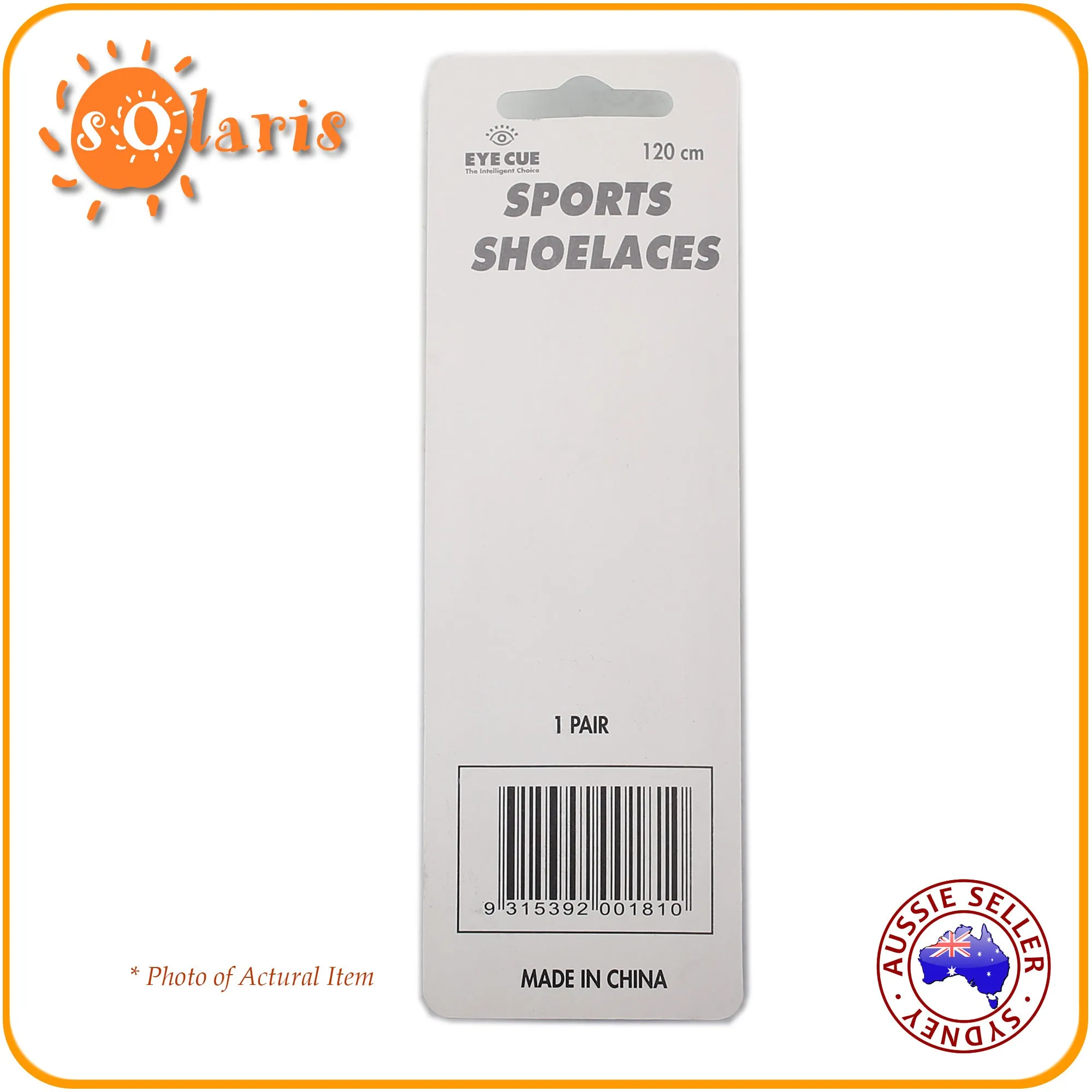 Sports Shoelaces WHITE Polyester Flat Type Laces 120 cm Length