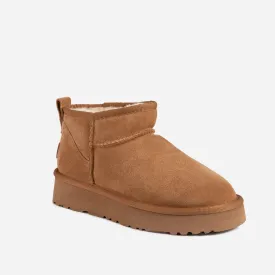 Ugg Classic Platform Ultra Mini Boots (Cow Suede)