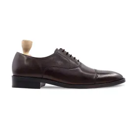 Zred - Men's Dark Brown Calf Leather Oxford Shoe